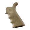 OverMolded Rubber Beavertail Grip in Flat Dark Earth (FDE) for AR-15 and M16 Rifles