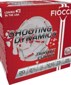 Fiocchi Shooting Dynamics 20 Gauge Ammunition - 250 Rounds for Glock Switch Compatibility