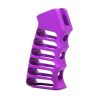 AR-15 Purple Anodized Ultralight Skeletonized Pistol Grip for Enhanced Comfort and Style