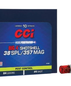 CCI Big 4 Shotshell 38 Special Ammunition - 84 Grain Lead Shot, 200 Rounds Box