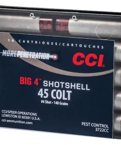 CCI Big 4 Shotshell 45 Colt Ammo 140 Grain Lead Shot - 200 Rounds Box