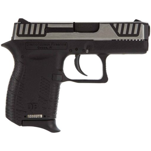 Diamondback DB380 380 ACP Compact Pistol with 2.8-Inch Barrel, Black and Brushed Stainless Finish, 6+1 Rounds