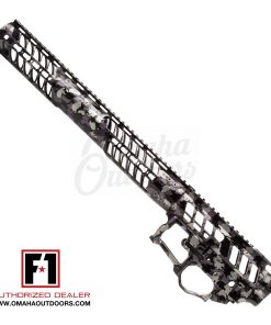 F1 Firearms BDR-15 3G Chassis Carbon Camo Receiver Set for AR-15 - Lightweight and Durable